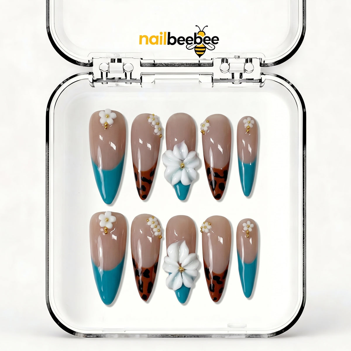 NB-S212 Handmade Medium Stiletto Acrylic for Date Night,Travel
