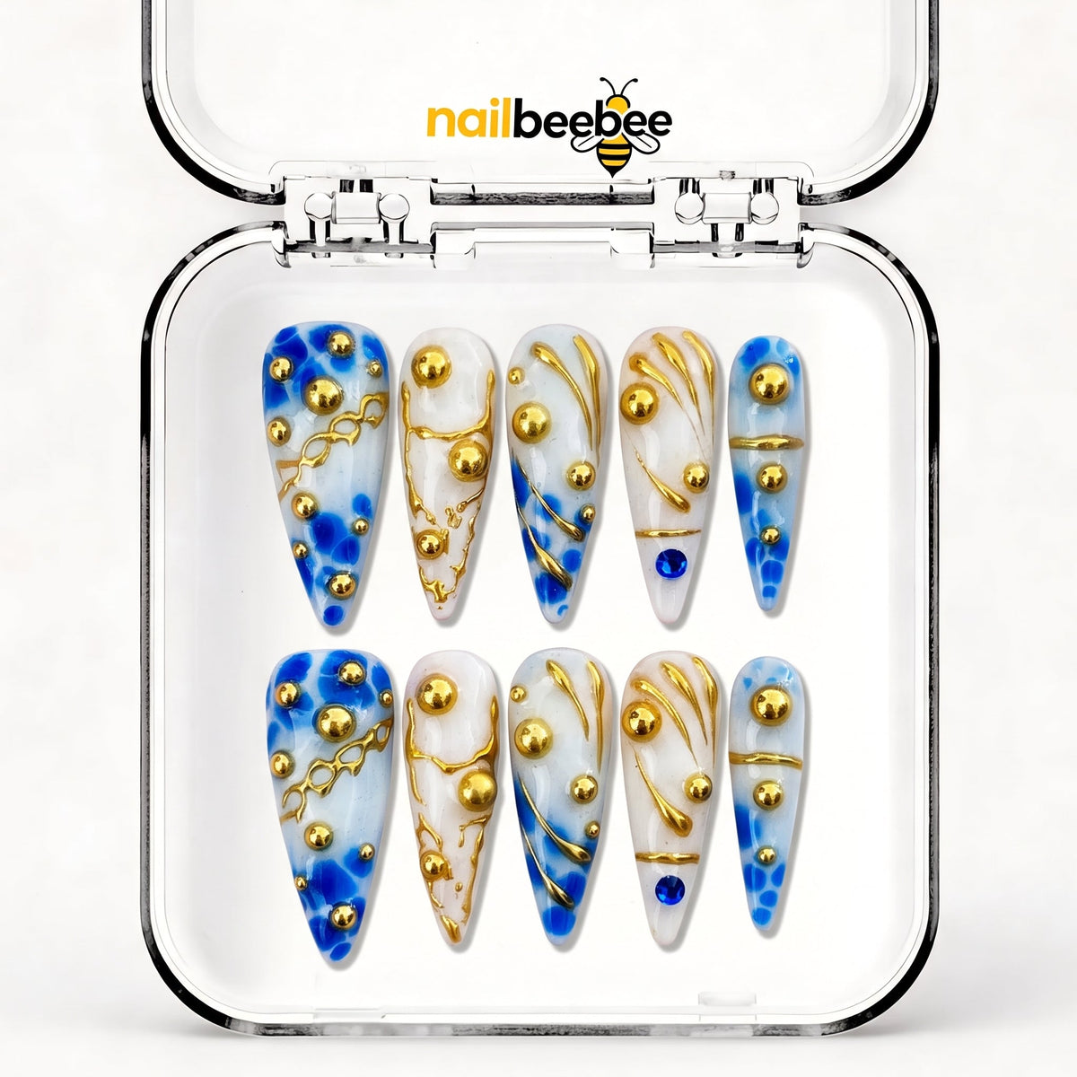 NB-S112 Handmade Medium Stiletto Acrylic for Date Night,Travel