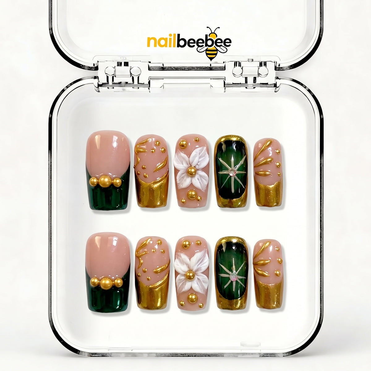 NB-D193 Handmade Short Square Acrylic for Date Night,Travel