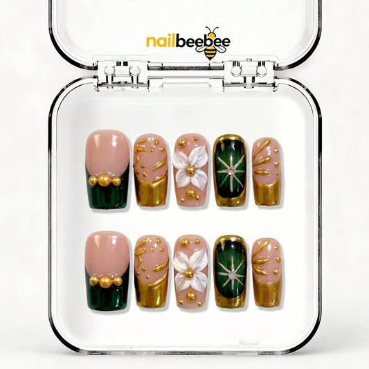 NB-D193 Handmade Short Square Acrylic for Date Night,Travel